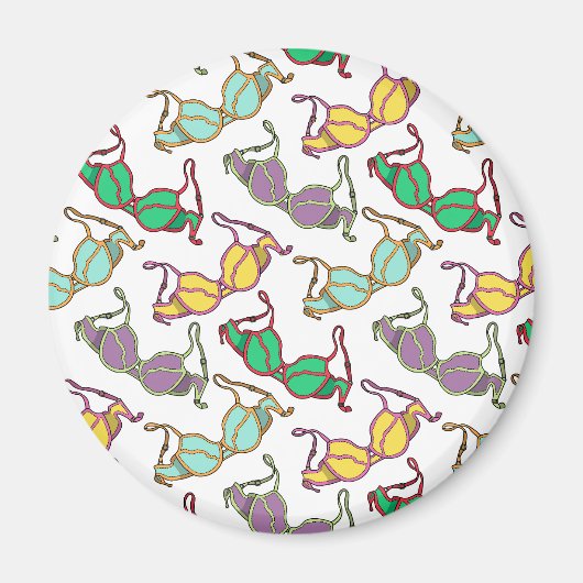 色の数々のブラパターン マグネット (正面)