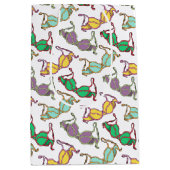 色の数々のブラパターン ミディアムペーパーバッグ (正面)