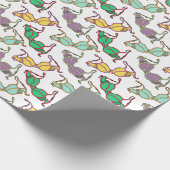 色の数々のブラパターン ラッピングペーパー (角)