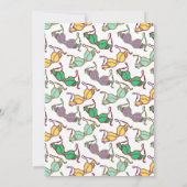 色の数々のブラパターン 招待状 (裏面)