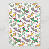 色の数々のブラパターン 招待状 (正面/裏面)