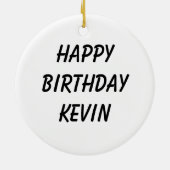 色の数々のホッグ黄色い緑の紫の青カスタム色 セラミックオーナメント (裏面)