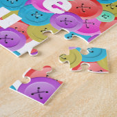 色の数々のボタンパズル ジグソーパズル (側面)
