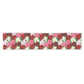 色の数々のポインセチア・クリスマス ショートテーブルランナー (横)