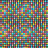 色の数々のミート シール (正面)