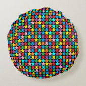 色の数々のミート ラウンドクッション (裏面)