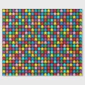 色の数々のミート ラッピングペーパー (フラット)