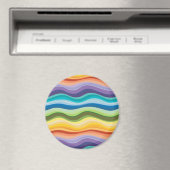 色の数々のリップルパターン2 マグネット (インサイチュ (食洗機))