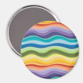 色の数々のリップルパターン2 マグネット (正面/裏面)