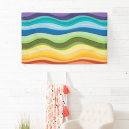 色の数々のリップルパターン2 横断幕