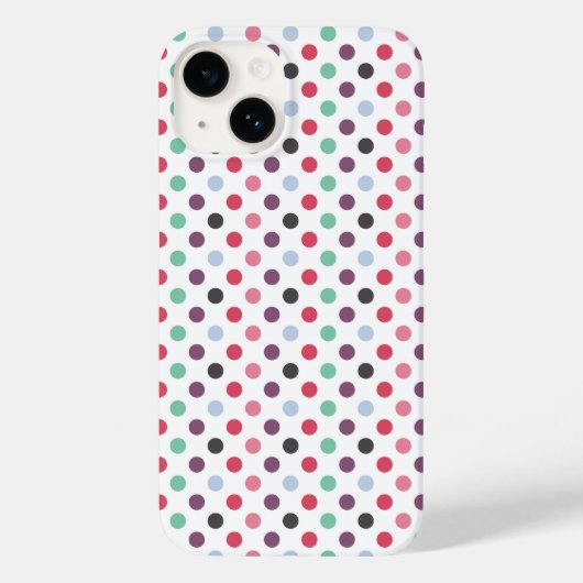 色の数々の丸い模様 Case-Mate iPhoneケース (裏面)