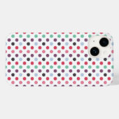 色の数々の丸い模様 Case-Mate iPhoneケース (裏面 (横))