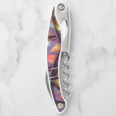 色の数々の交差する線 ソムリエナイフ (裏面)