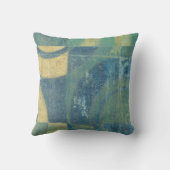 色の数々の付いた円とパネル クッション (裏面)