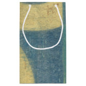 色の数々の付いた円とパネル スモールペーパーバッグ (裏面)