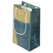 色の数々の付いた円とパネル スモールペーパーバッグ (裏面アングル)