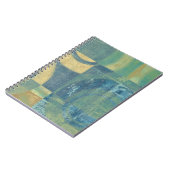 色の数々の付いた円とパネル ノートブック (左側)