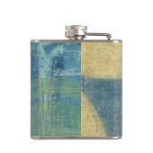 色の数々の付いた円とパネル フラスク (裏面)