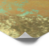 色の数々の付いた円とパネル ポスター (角)