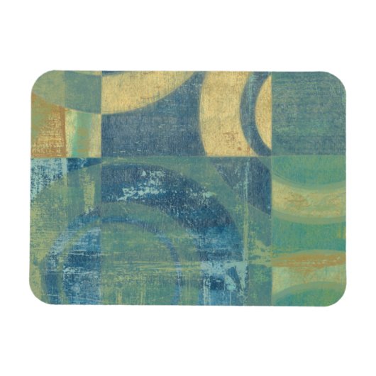 色の数々の付いた円とパネル マグネット (横)