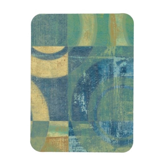 色の数々の付いた円とパネル マグネット (縦)