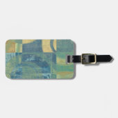 色の数々の付いた円とパネル ラゲッジタグ (正面横)