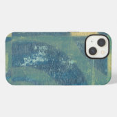 色の数々の付いた円とパネル iPhoneケース (裏面横)