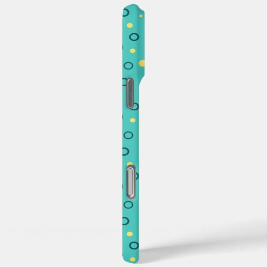 色の数々の付いた円の緑のカスタム Case-Mate iPhoneケース (裏面 / 右)