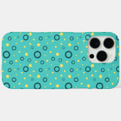 色の数々の付いた円の緑のカスタム Case-Mate iPhoneケース (裏面 (横))