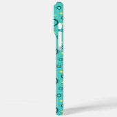 色の数々の付いた円の緑のカスタム Case-Mate iPhoneケース (裏面 / 左)