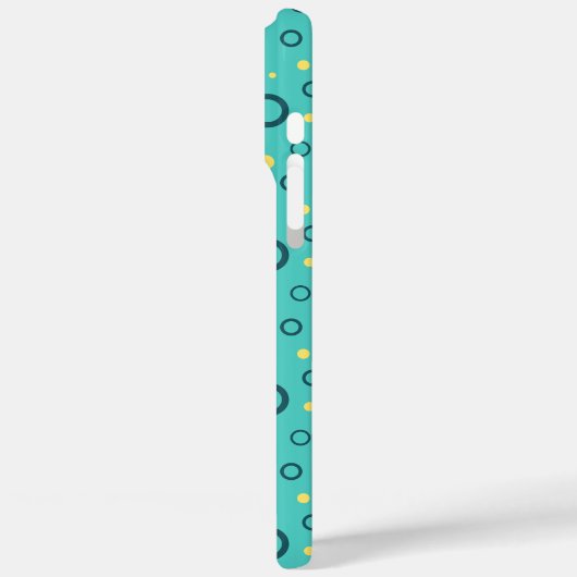 色の数々の付いた円の緑のカスタム Case-Mate iPhoneケース (裏面 / 左)