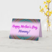 色の数々の付いた円/リングや輪パターン カード (黄色い花)