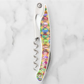 色の数々の平和シンボルのパターンThunder_Cove ソムリエナイフ (正面)