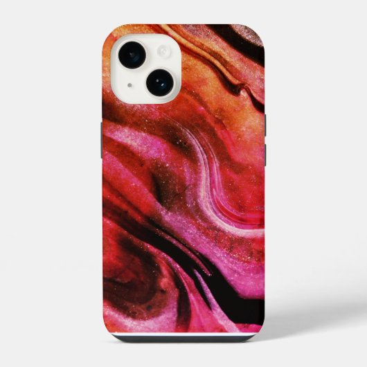 色の数々の抽象芸術Iphoneケース iPhoneケース (裏面)
