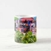 色の数々の木のコテージ |ロングベイビーチ コーヒーマグカップ (中央)