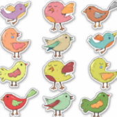 色の数々の甘いソングバーズサンダー_コーブ シール (正面)