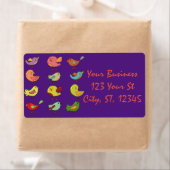 色の数々の甘いソングバーズサンダー_コーブ ラベル (インサイチュ)