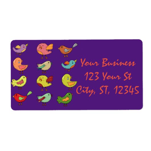 色の数々の甘いソングバーズサンダー_コーブ ラベル (正面)