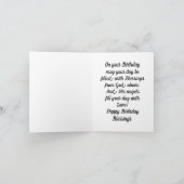 色の数々の翼エンジェル誕生日グリーティングカード カード (内部)