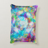 色の数々の葉襟の模様 アクセントクッション (裏面(縦))