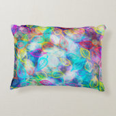 色の数々の葉襟の模様 アクセントクッション (裏面)