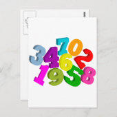 色の数値計算 ポストカード (正面/裏面)