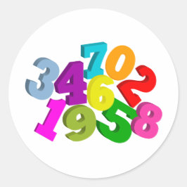 色の数値計算 ラウンドシール