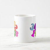 色の数学数 コーヒーマグカップ (中央)