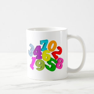 色の数学数 コーヒーマグカップ
