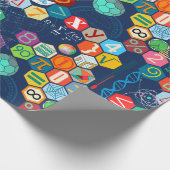 色の数式（青） ラッピングペーパー (角)