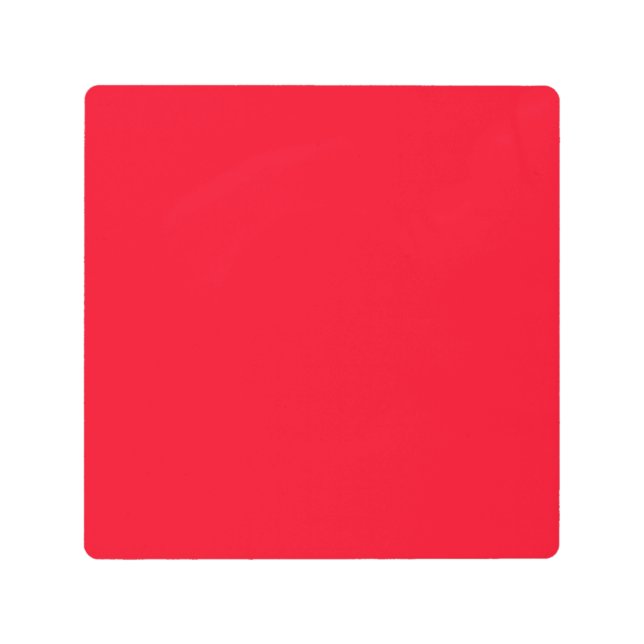 色の新しいパーソナライズ文字ロゴメタルウォールアート メタルプリント (正面)