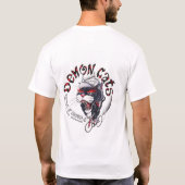 色の新しい鬼猫のugalde tシャツ (裏面)