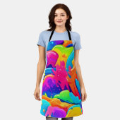 色の星雲 エプロン (着用した状態)