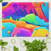 色の星雲 キッチンタオル (折り畳み)